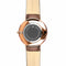 Bathurst - Designer Watch Timepiece in Rose Gold with Brown Alligator Style Genuine Leather and Baton Style Face - Engravable Back