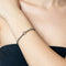 January | Garnet Birthstone | Silver | Crystal Heart Bracelet