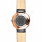 Kennedy - Designer Watch Timepiece in Rose Gold with Black Alligator Style Genuine Leather and Baton Style Face - Engravable Back