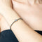 March | Aquamarine Birthstone | Silver | Crystal Heart Bracelet