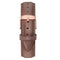 Ossington - Designer Watch Timepiece in Rose Gold with Genuine Brown Leather and Baton Style Face - Strap