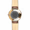 Dupont - Designer Watch Timepiece in Gold with Brown Alligator Style Genuine Leather and Baton Style Face - Engravable Back