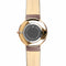 Islington - Designer Watch Timepiece in Gold with Genuine Brown Leather and Baton Style Face - Engravable Back