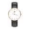 Kipling - Designer Watch Timepiece in Gold with Genuine Black Leather and Baton Style Face