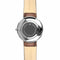 Victoria Park - Designer Watch Timepiece in Silver with Brown Alligator Style Genuine Leather and Baton Style Face - Engravable Back