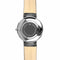 Broadview - Designer Watch Timepiece in Silver with Black Alligator Style Genuine Leather and Baton Style Face - Engravable Back
