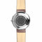 Eglinton - Designer Watch Timepiece in Silver with Genuine Brown Leather and Baton Style Face - Engravable Back