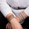 Amici | 18k Rose Gold | White | Macrame Bracelet