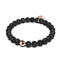 Men's | Pompeii | Lava Rock | 18k Rose Gold | Bead Bracelet