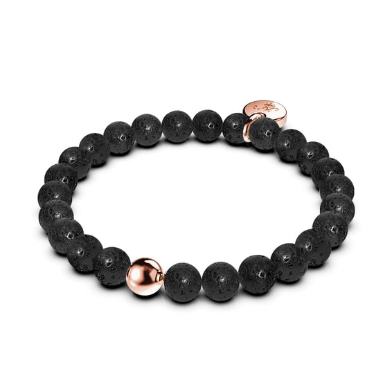 Pompeii | Lava Rock | 18k Rose Gold | Expression Bracelet