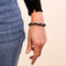 Silver Screen | Himalayan Glass Bead Bracelet