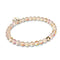 Champagne Crystal | Gold Vermeil | Mermaid Glass Bead Bracelet
