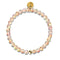 Champagne Crystal | Gold Vermeil | Mermaid Glass Bead Bracelet