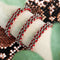 Red Panda Links | Mini Kismet Bracelet | Red x Silver