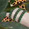Tree Frog Links | Mini Kismet Bracelet | Green x Silver