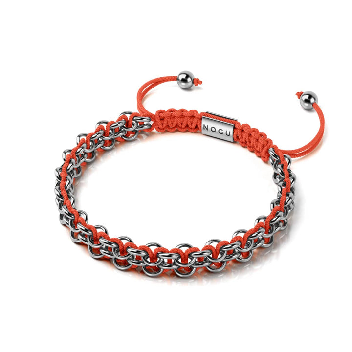 Flamingo Links | Mini Kismet Bracelet | Pink x Silver