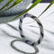 Silver Screen | Himalayan Glass Bead Bracelet