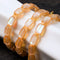 Peach | Silver | Mermaid Glass Pebble Macrame Bracelet