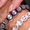 White | Rainbow White | Silver | Mermaid Glass Charmballa Bracelet