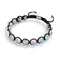 Black | Rainbow White | Silver | Mermaid Glass Charmballa Bracelet | Mens
