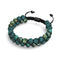 Teal Oceanic Jasper | Gunmetal | Lava Rock Diffuser Bracelet