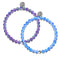 Sapphire and Violet | White Gold Vermeil | Mermaid Glass Gift Set
