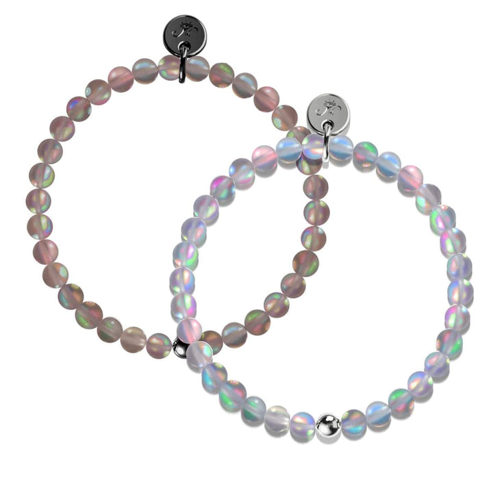 Chocolate and Grey | Gunmetal and White Gold Vermeil | Mermaid Glass Gift Set