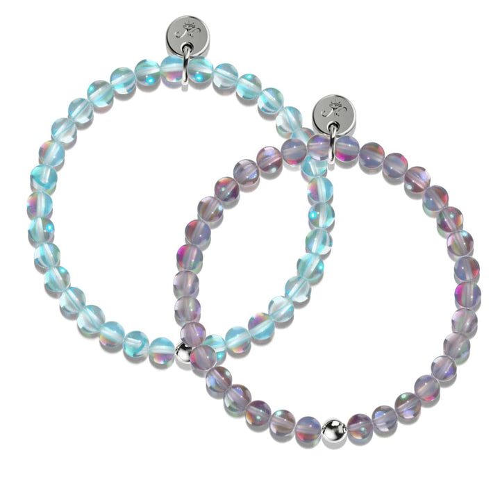 Milky Way and Blue Nebula | .925 Sterling Silver Galaxy Glass Gift Set