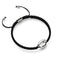 Cowrie Shell Black Macrame Bracelet | .925 Sterling Silver