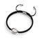 Cowrie Shell Black Macrame Bracelet | .925 Sterling Silver
