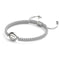 Cowrie Shell White Macrame Bracelet | .925 Sterling Silver
