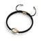 Cowrie Shell Black Macrame Bracelet | .925 Sterling Silver Gold Vermeil