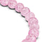 Pink | White Gold Vermeil | Glitter Glass Bead Bracelet