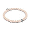 Champagne | .925 Sterling Silver | Glitter Glass Bead Bracelet