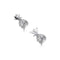 Pina Colada | White Gold Vermeil | CZ Diamond Pineapple Earrings