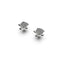 Tortuga | 18k White Gold Vermeil | .925 Sterling Silver | Cubic Zirconia Crystal Sea Turtle Earrings