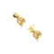 Pina Colada | Gold Vermeil | CZ Diamond Pineapple Earrings