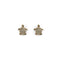 Tortuga | 18k Gold Vermeil | .925 Sterling Silver | Cubic Zirconia Crystal Sea Turtle Earrings
