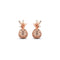 Pina Colada | Rose Gold Vermeil | CZ Diamond Pineapple Earrings