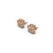 Paw | 18k Rose Gold Vermeil | .925 Sterling Silver | Cubic Zirconia Crystal Pup Print Earrings