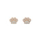 Paw | 18k Rose Gold Vermeil | .925 Sterling Silver | Cubic Zirconia Crystal Pup Print Earrings