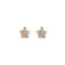 Tortuga | 18k Rose Gold Vermeil | .925 Sterling Silver | Cubic Zirconia Crystal Sea Turtle Earrings
