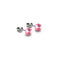 Pink Nebula | .925 Sterling Silver | Galaxy Glass Mini Stud Earrings