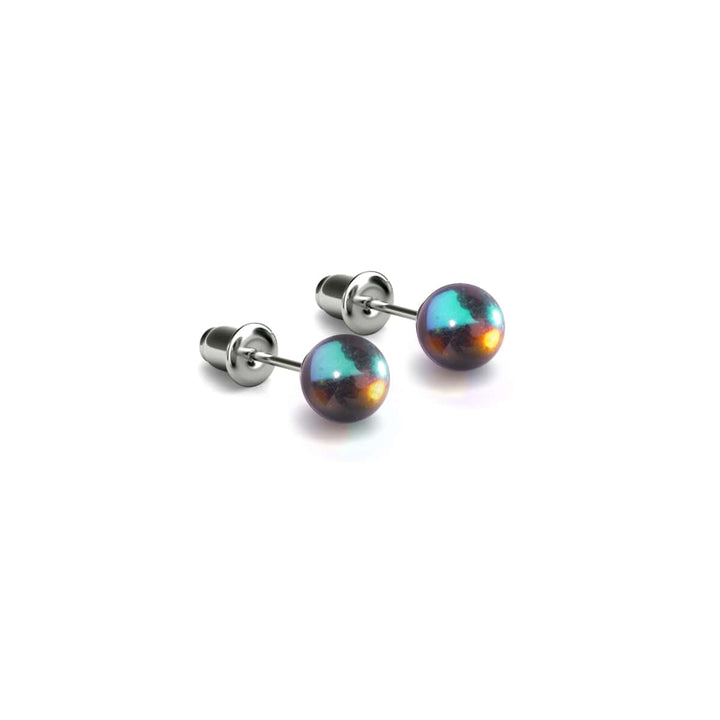 Milky Way | .925 Sterling Silver | Galaxy Glass Mini Stud Earrings