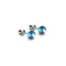 Blue Nebula | .925 Sterling Silver | Galaxy Glass Mini Stud Earrings