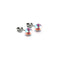 Rainbow Supernova | .925 Sterling Silver | Galaxy Glass Mini Stud Earrings