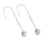 Howlite | .925 Sterling Silver | Gemstone Chain Drop Threader Earrings