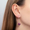 Purple Regalite | .925 Sterling Silver | Gemstone Chain Drop Threader Earrings