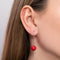 Red Turquoise | .925 Sterling Silver | Gemstone Chain Drop Threader Earrings