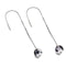 Dalmatian Jade | .925 Sterling Silver | Gemstone Chain Drop Threader Earrings